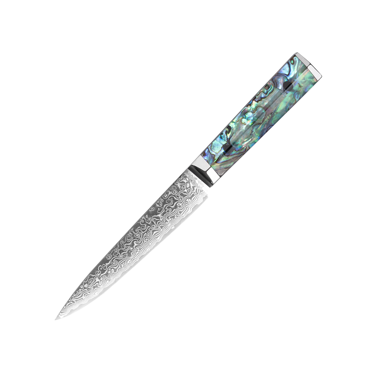 OEM DK-BZ Series Resin Shell Handle Damascus VG10 Steel 5" Utility Knife