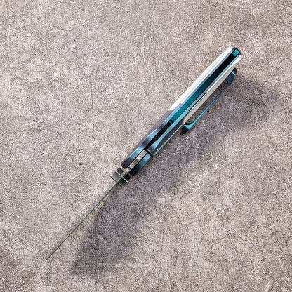 LAN Series Liner Lock Titanium Alloy Handle 154CM Steel 205mm Outdoor Knife