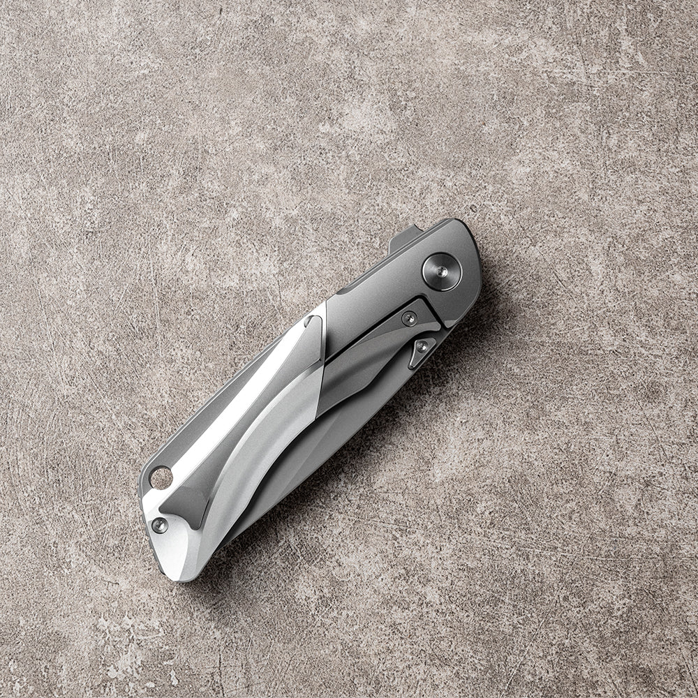 LAN Series Liner Lock Titanium Alloy Handle 154CM Steel 205mm Outdoor Knife
