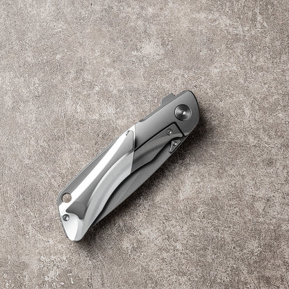 LAN Series Liner Lock Titanium Alloy Handle 154CM Steel 205mm Outdoor Knife