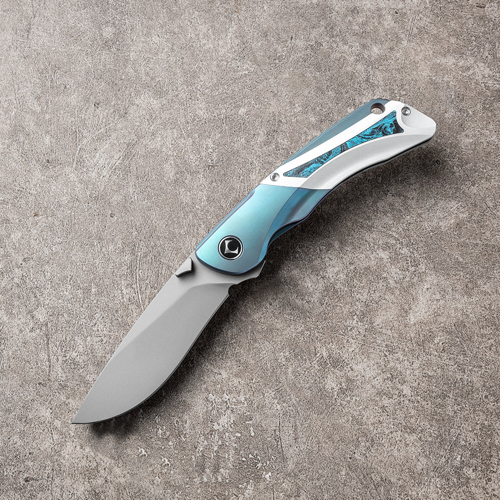 LAN Series Liner Lock Titanium Alloy Handle 154CM Steel 205mm Outdoor Knife