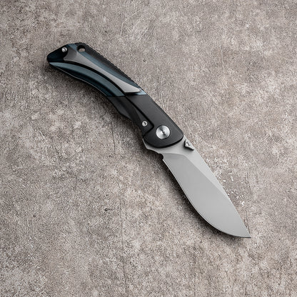 LAN Series Liner Lock Titanium Alloy Handle 154CM Steel 205mm Outdoor Knife
