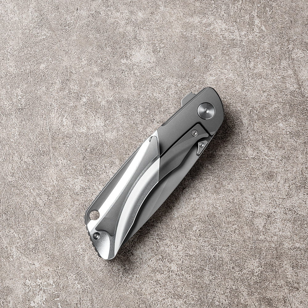 LAN Series Liner Lock Titanium Alloy Handle 154CM Steel 205mm Outdoor Knife