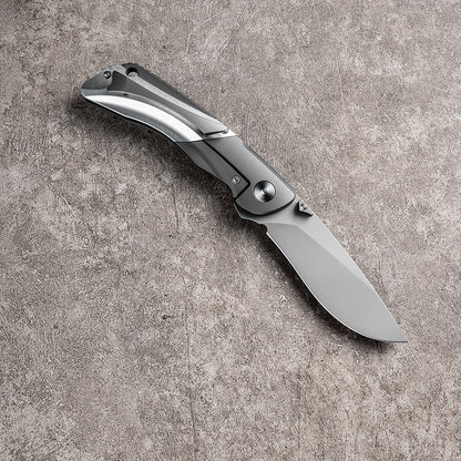 LAN Series Liner Lock Titanium Alloy Handle 154CM Steel 205mm Outdoor Knife