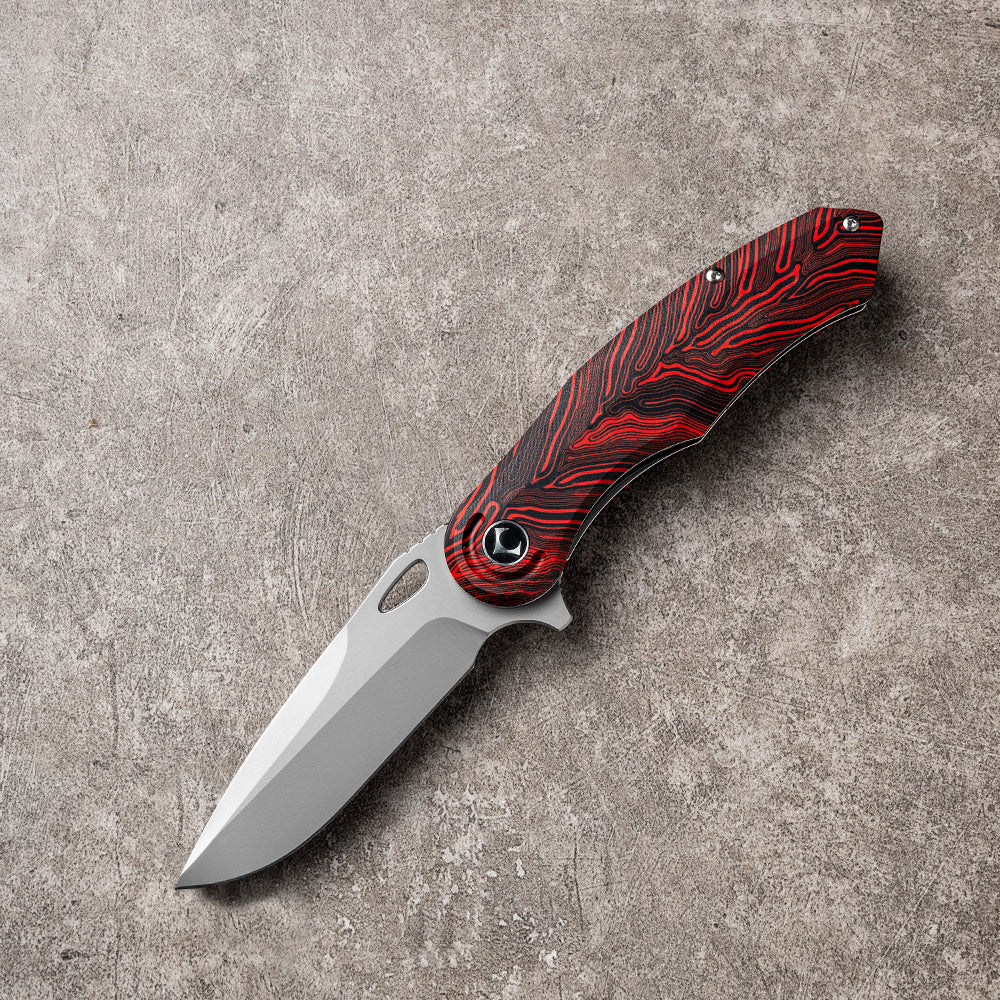 CHAODAI Series Liner Lock G10 Handle PVD Coated 14C28N Steel 185mm Outdoor Knife