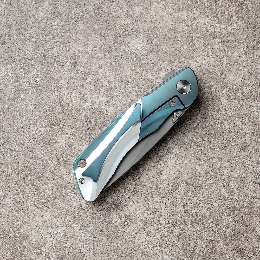 LAN Series Liner Lock Titanium Alloy Handle 154CM Steel 205mm Outdoor Knife