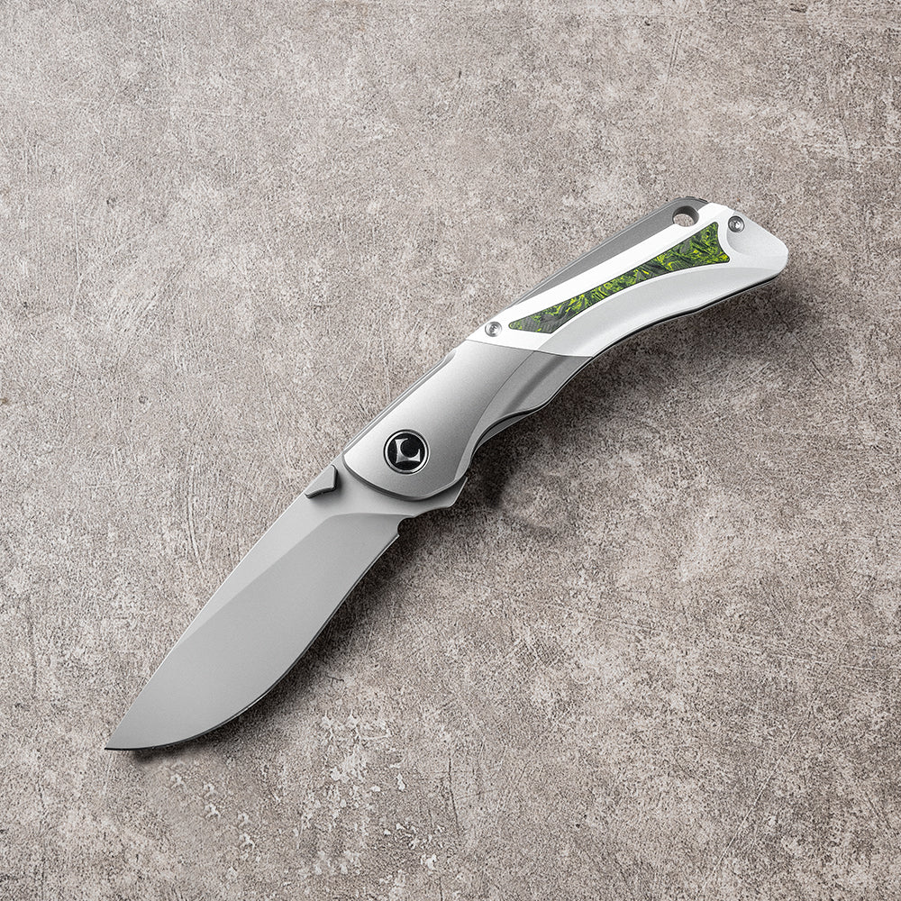 LAN Series Liner Lock Titanium Alloy Handle 154CM Steel 205mm Outdoor Knife