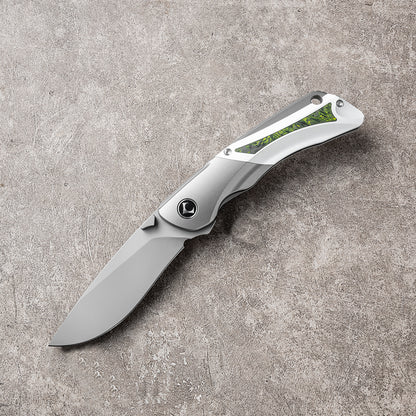 LAN Series Liner Lock Titanium Alloy Handle 154CM Steel 205mm Outdoor Knife