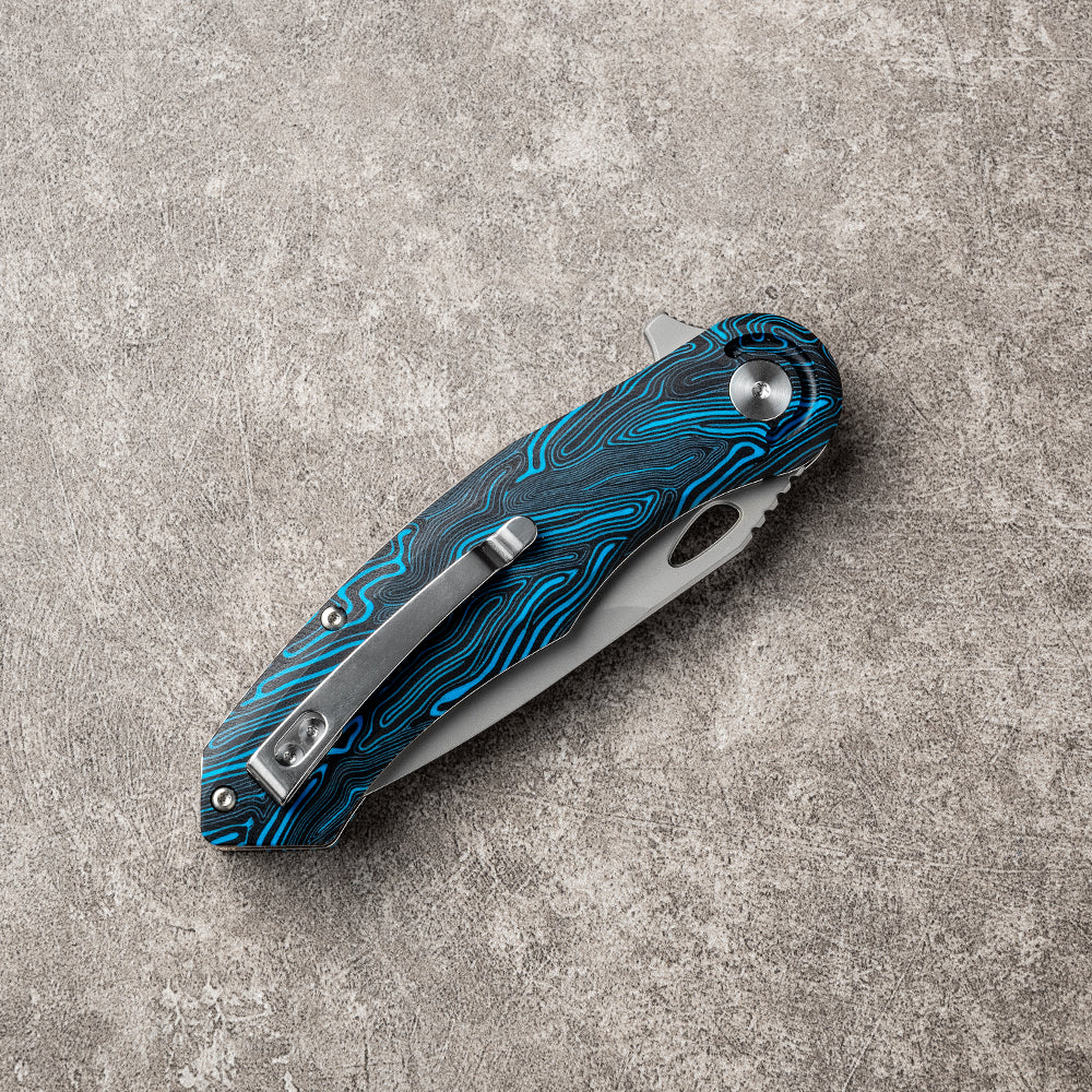 CHAODAI Series Liner Lock G10 Handle PVD Coated 14C28N Steel 185mm Outdoor Knife