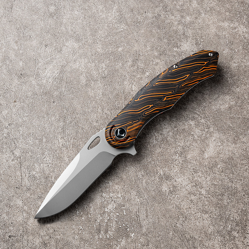 CHAODAI Series Liner Lock G10 Handle PVD Coated 14C28N Steel 185mm Outdoor Knife