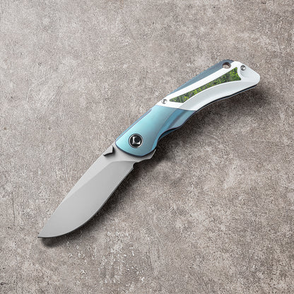 LAN Series Liner Lock Titanium Alloy Handle 154CM Steel 205mm Outdoor Knife