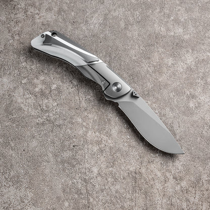LAN Series Liner Lock Titanium Alloy Handle 154CM Steel 205mm Outdoor Knife