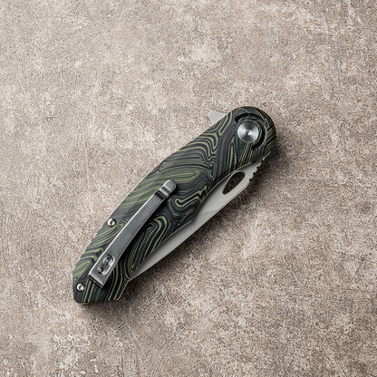 CHAODAI Series Liner Lock G10 Handle PVD Coated 14C28N Steel 185mm Outdoor Knife