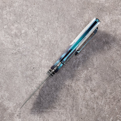 LAN Series Liner Lock Titanium Alloy Handle 154CM Steel 205mm Outdoor Knife