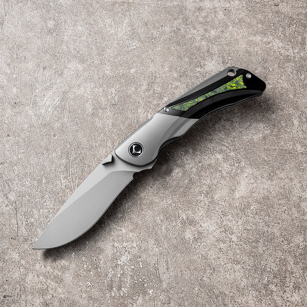 LAN Series Liner Lock Titanium Alloy Handle 154CM Steel 205mm Outdoor Knife