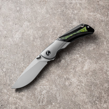 LAN Series Liner Lock Titanium Alloy Handle 154CM Steel 205mm Outdoor Knife