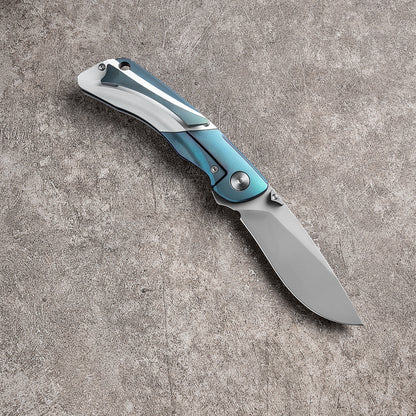 LAN Series Liner Lock Titanium Alloy Handle 154CM Steel 205mm Outdoor Knife