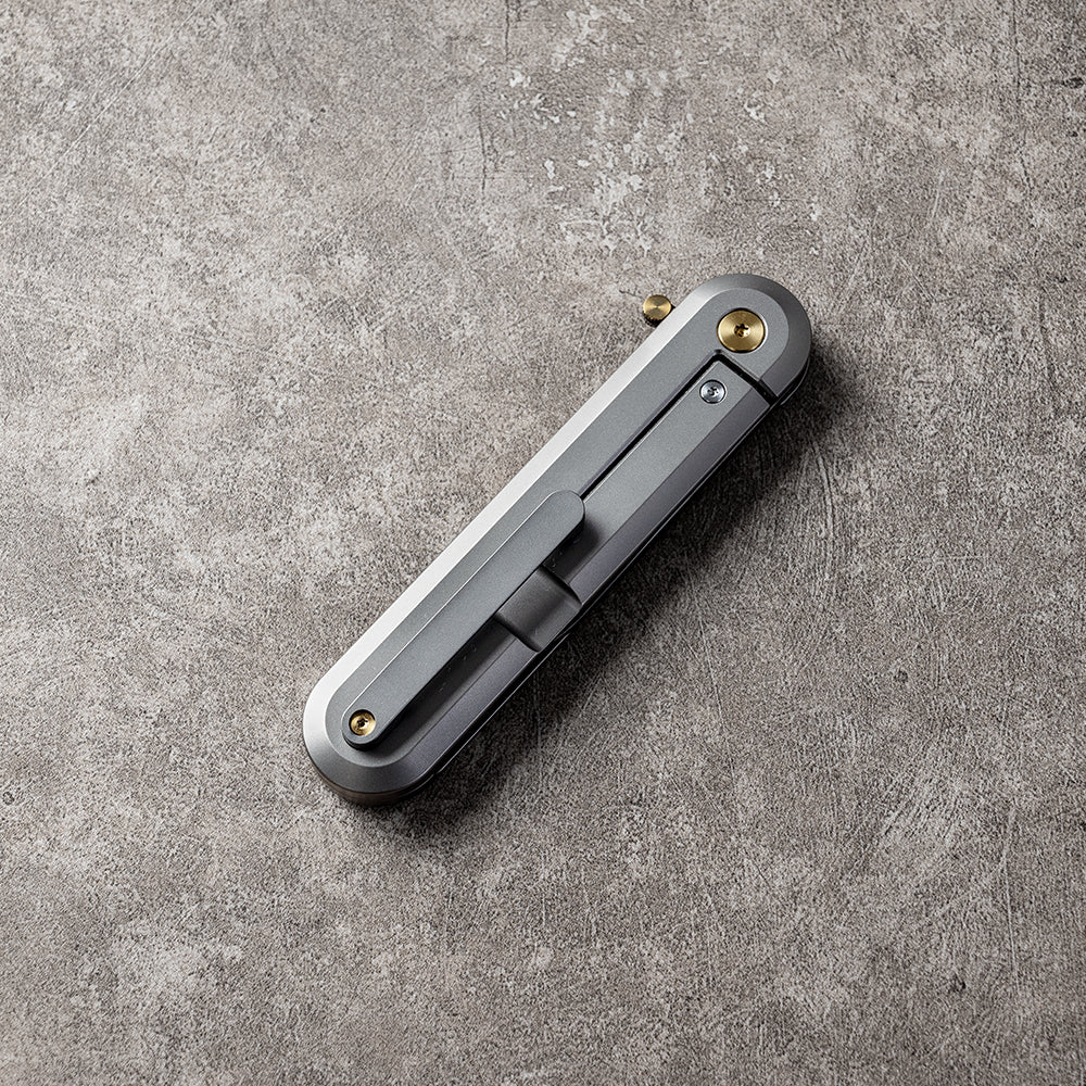 JIN Series Frame Lock Titanium Alloy Handle 14C28N Steel 185mm Outdoor Knife