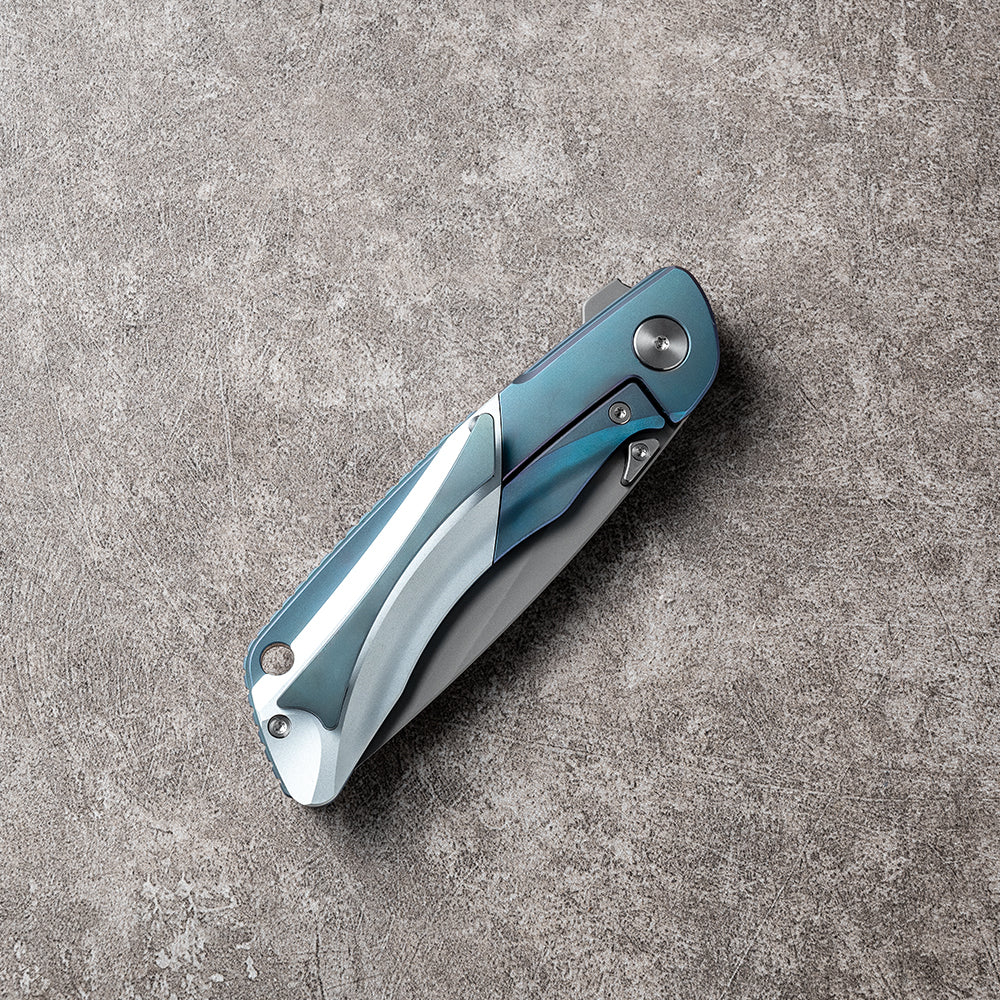 LAN Series Liner Lock Titanium Alloy Handle 154CM Steel 205mm Outdoor Knife