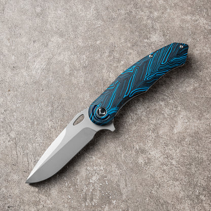 CHAODAI Series Liner Lock G10 Handle PVD Coated 14C28N Steel 185mm Outdoor Knife