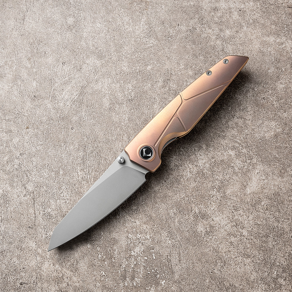 JIAN Series Liner Lock Titanium Alloy Handle Pearlescent Sandblasting VG10 Steel 205mm Outdoor Knife