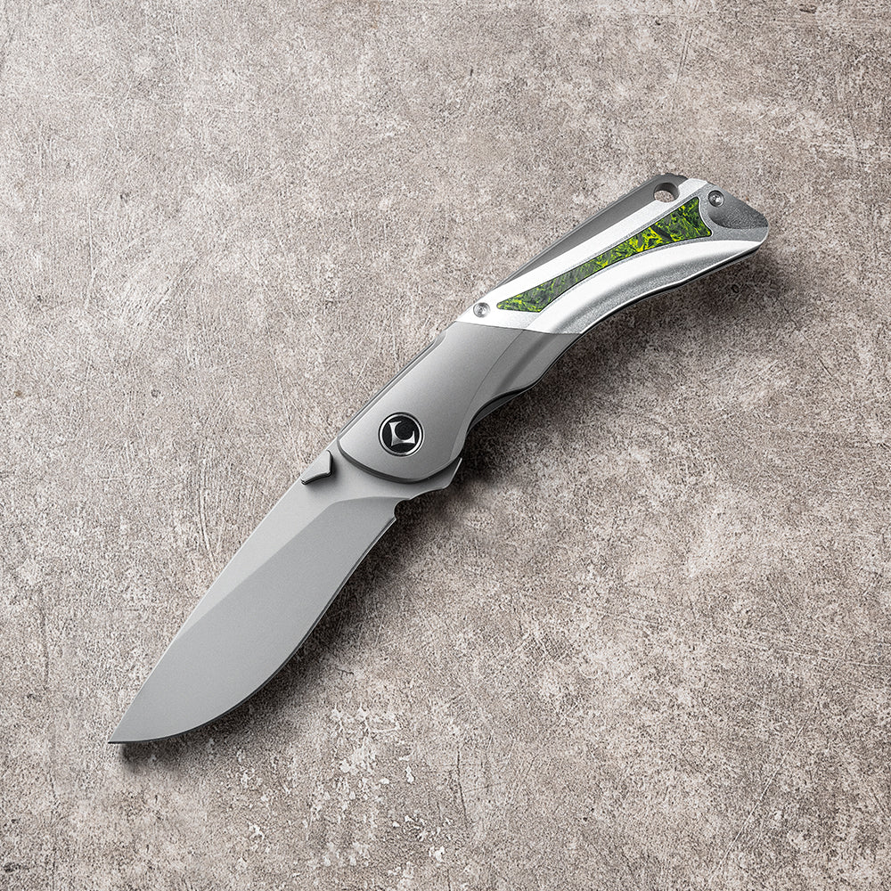 LAN Series Liner Lock Titanium Alloy Handle 154CM Steel 205mm Outdoor Knife