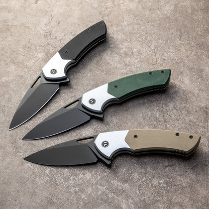 YINGLUN Series Frame Lock G10 with Titanium Alloy Handle 154 Steel 224mm Outdoor Knife