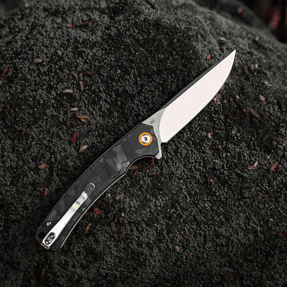 OUK-23064 Series Liner Lock Carbon Fiber Handle D2 Steel 202mm Outdoor Knife