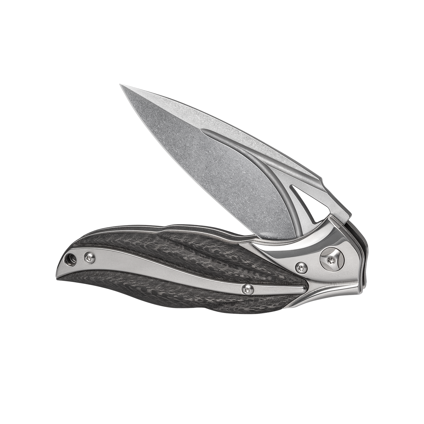 OUK-23196 Series Liner Lock Carbon Fiber Handle VG10 Steel 190mm Outdoor Knife