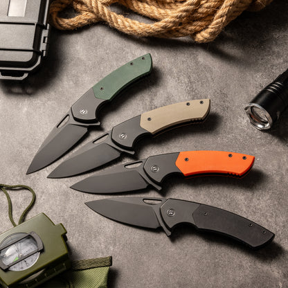 YINGLUN Series Frame Lock G10 with Titanium Alloy Handle 154CM Steel 224mm Outdoor Knife