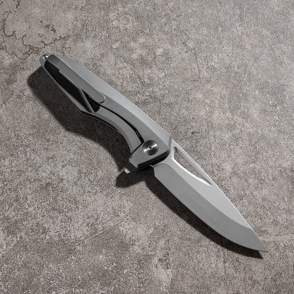 FENGREN Series Frame Lock Titanium Alloy Handle S35VN Steel 204mm Outdoor Knife