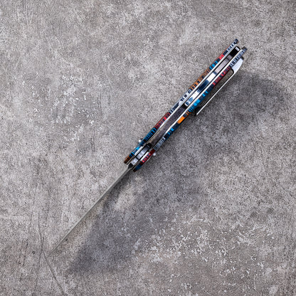 LIEGU Series Cross Bar G10 Handle VG10 Steel 210mm Outdoor Knife