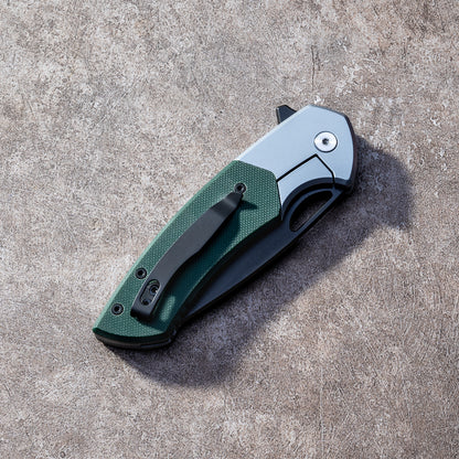 YINGLUN Series Frame Lock G10 with Titanium Alloy Handle 154 Steel 224mm Outdoor Knife