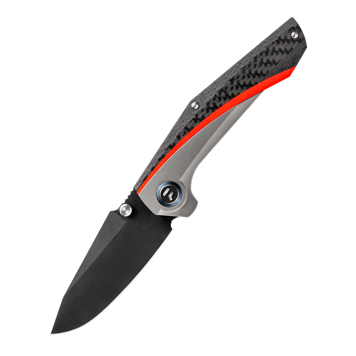 ODK-23197 Series Frame Lock Titanium Alloy with Carbon Fiber Handle VG10 Steel 185mm Outdoor Knife