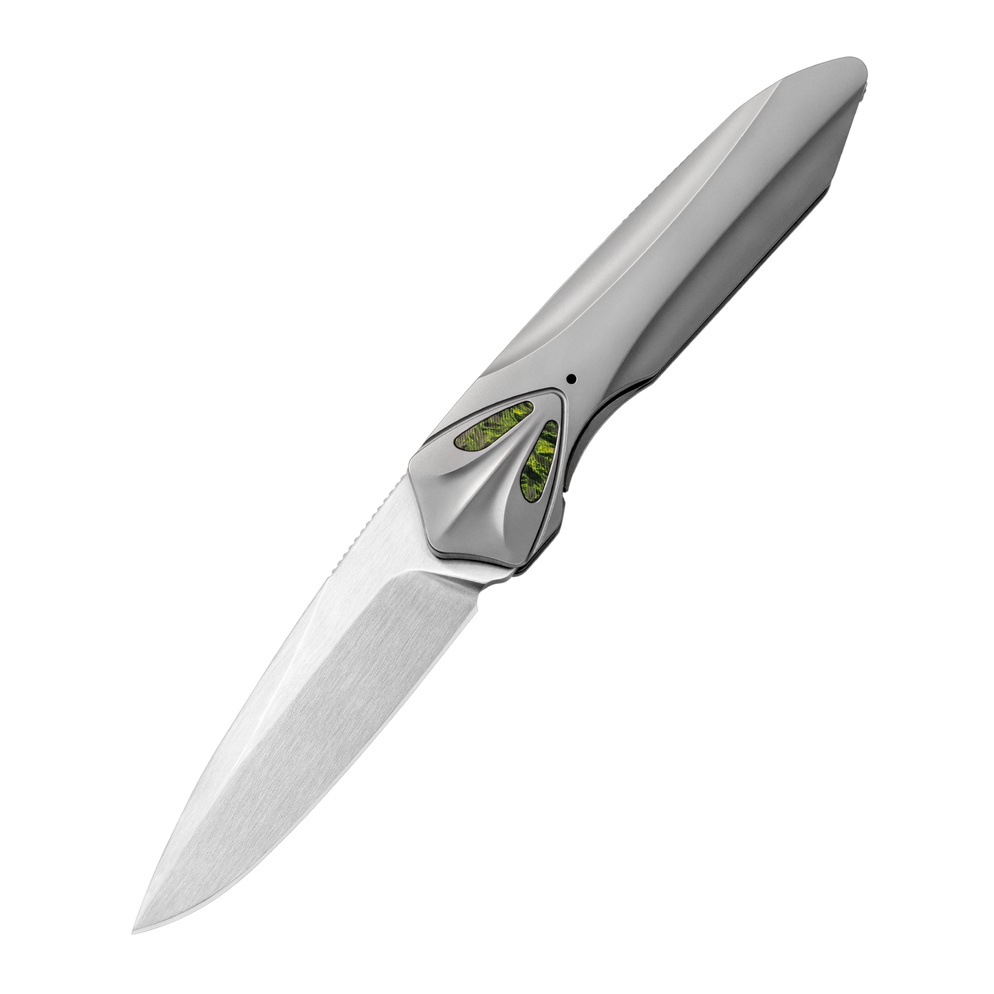 MEIHU Series Frame Lock Titanium Alloy with Carbon Fiber Handle S35VN Steel 177mm Outdoor Knife