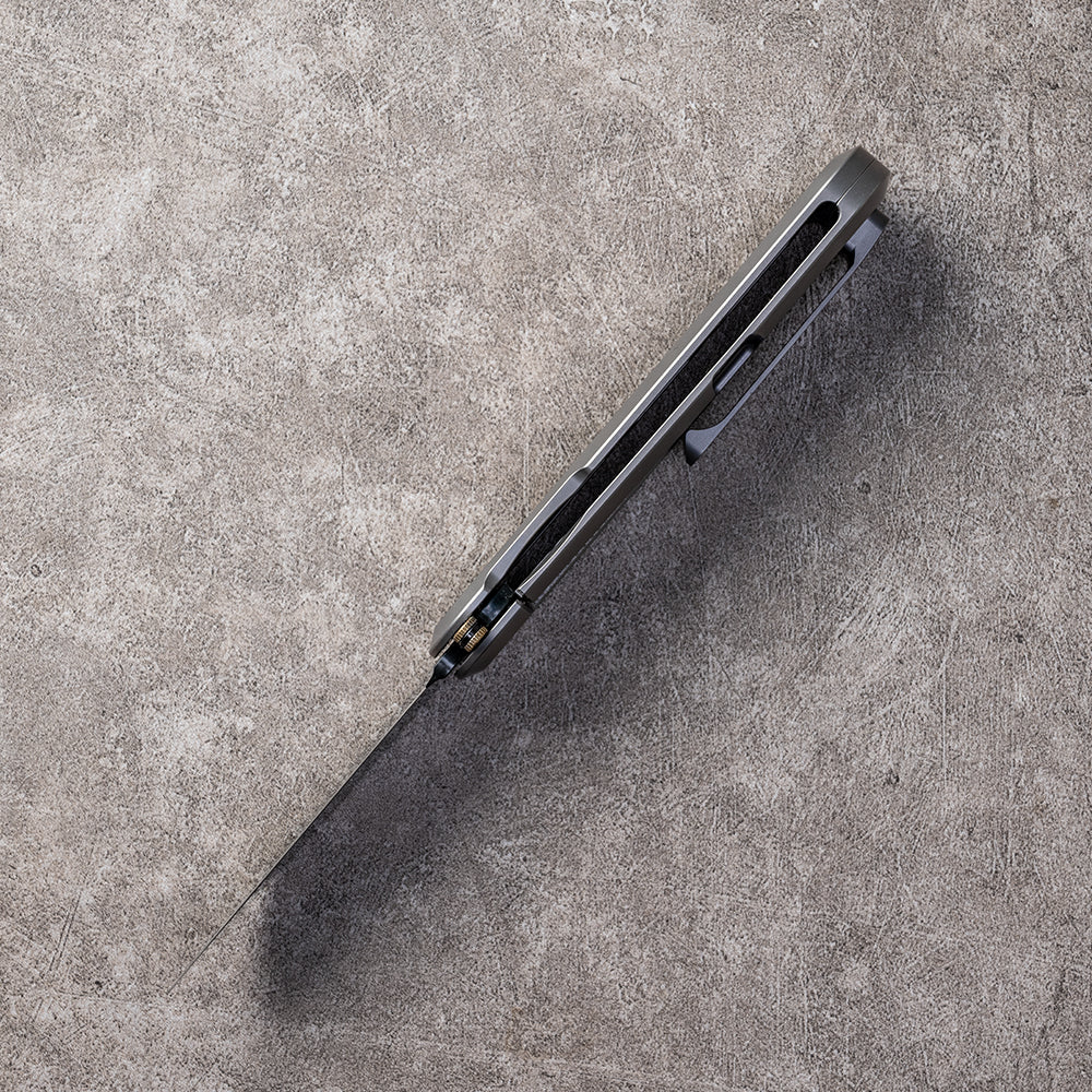 JIN Series Frame Lock Titanium Alloy Handle 14C28N Steel 185mm Outdoor Knife