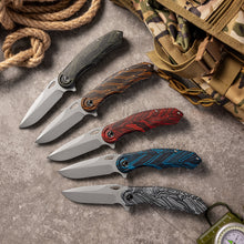 CHAODAI Series Liner Lock G10 Handle PVD Coated 14C28N Steel 185mm Outdoor Knife