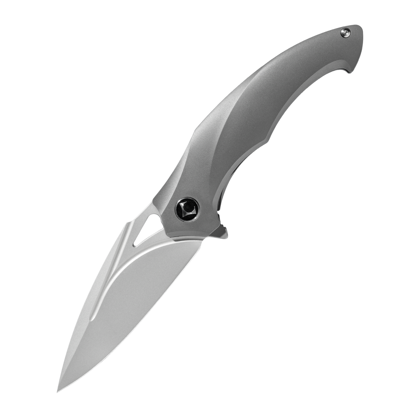 JINGHONG Series Frame Lock Titanium Alloy Handle PVD Coated M390 Steel 195mm Outdoor Knife