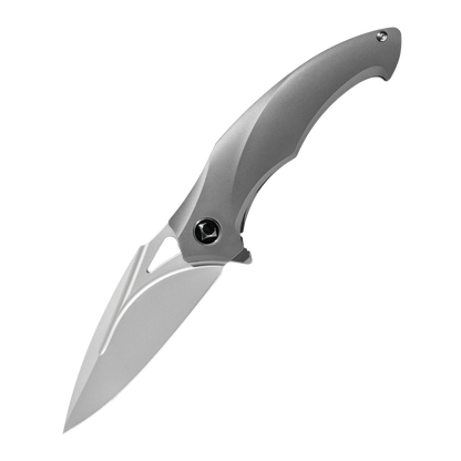 JINGHONG Series Frame Lock Titanium Alloy Handle PVD Coated M390 Steel 195mm Outdoor Knife
