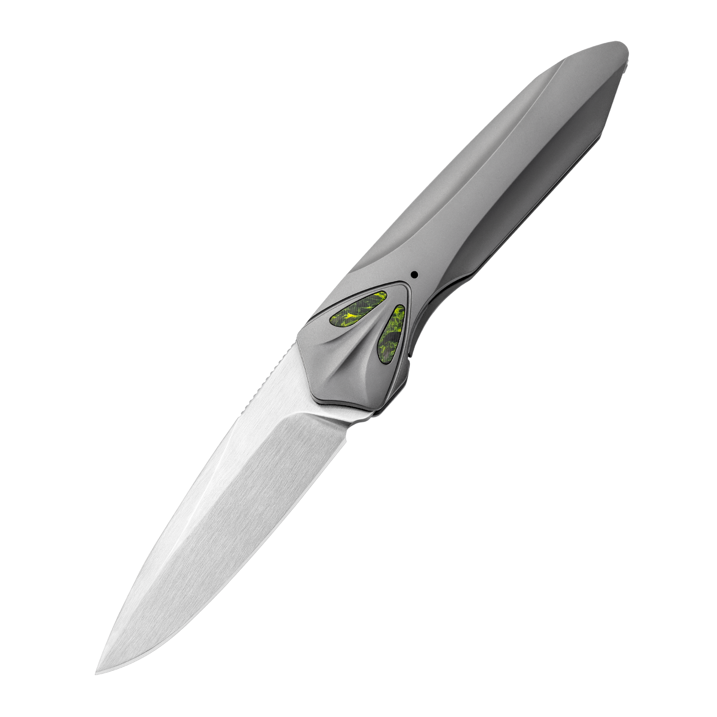 MEIHU Series Frame Lock Titanium Alloy with Carbon Fiber Handle S35VN Steel 177mm Outdoor Knife