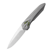 MEIHU Series Frame Lock Titanium Alloy with Carbon Fiber Handle S35VN Steel 177mm Outdoor Knife