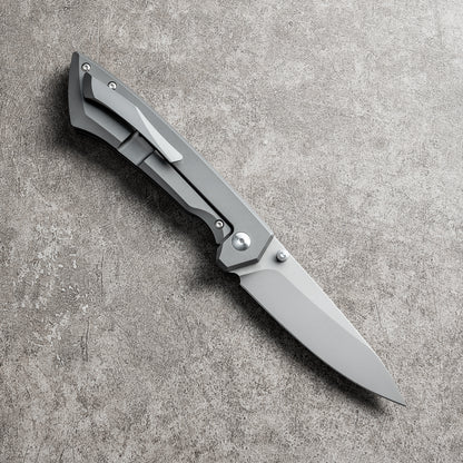 DIEYING Series Liner Lock Titanium Alloy Handle VG10 BladSteel 208mm Outdoor Knife