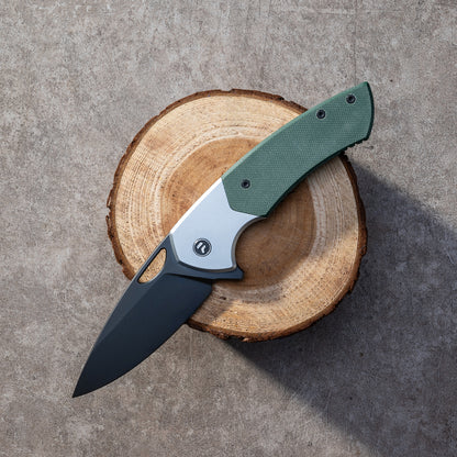 YINGLUN Series Frame Lock G10 with Titanium Alloy Handle 154 Steel 224mm Outdoor Knife