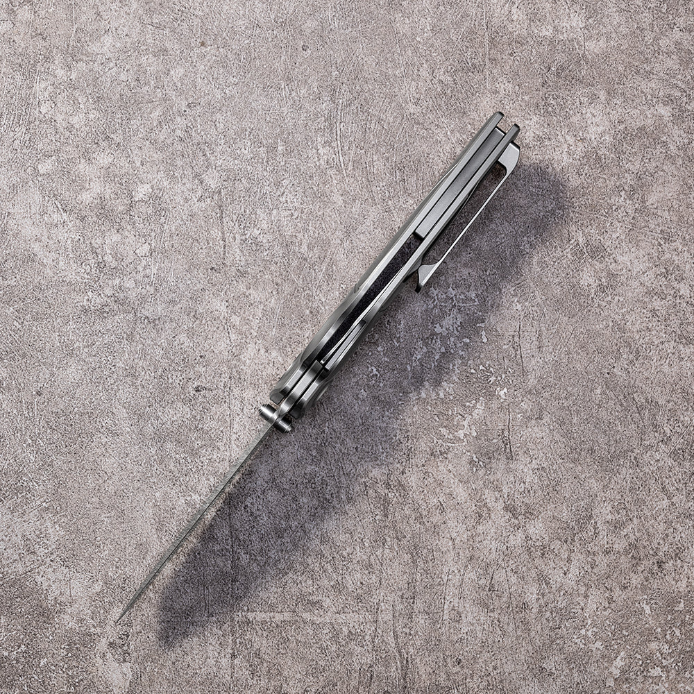 JIAN Series Liner Lock Titanium Alloy Handle Pearlescent Sandblasting VG10 Steel 205mm Outdoor Knife