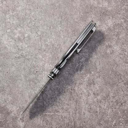 JIAN Series Liner Lock Titanium Alloy Handle Pearlescent Sandblasting VG10 Steel 205mm Outdoor Knife
