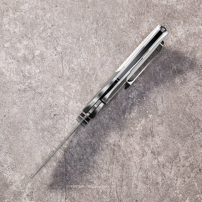LAN Series Liner Lock Titanium Alloy Handle 154CM Steel 205mm Outdoor Knife