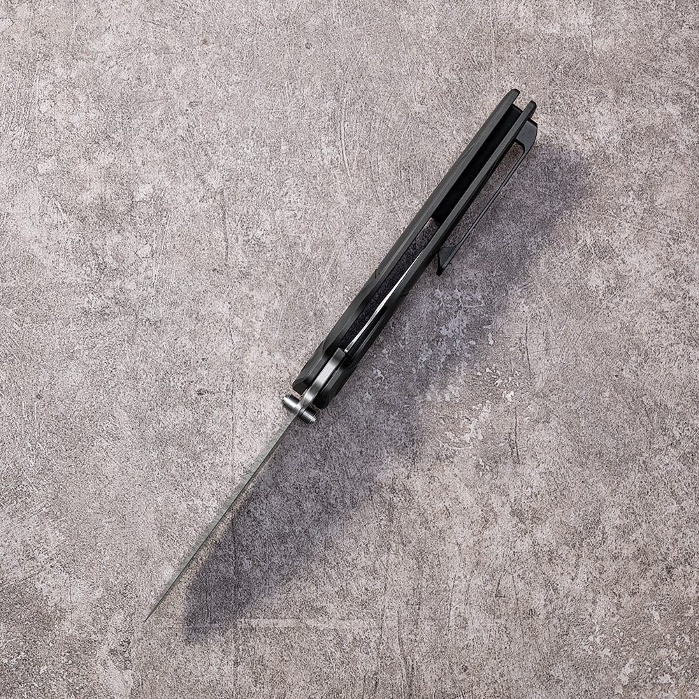 JIAN Series Liner Lock Titanium Alloy Handle Pearlescent Sandblasting VG10 Steel 205mm Outdoor Knife