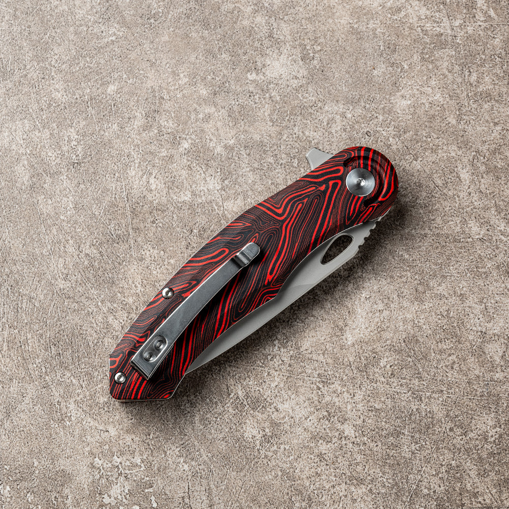 CHAODAI Series Liner Lock G10 Handle PVD Coated 14C28N Steel 185mm Outdoor Knife