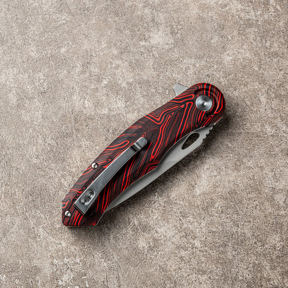CHAODAI Series Liner Lock G10 Handle PVD Coated 14C28N Steel 185mm Outdoor Knife
