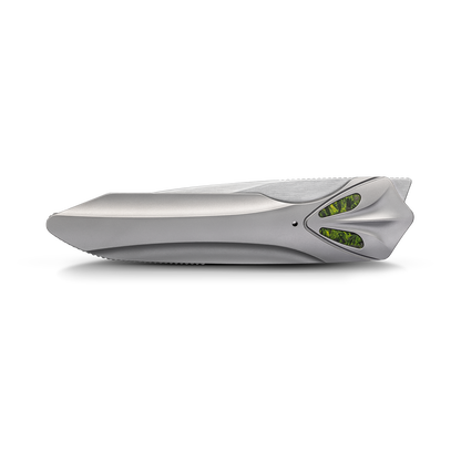 MEIHU Series Frame Lock Titanium Alloy with Carbon Fiber Handle S35VN Steel 177mm Outdoor Knife